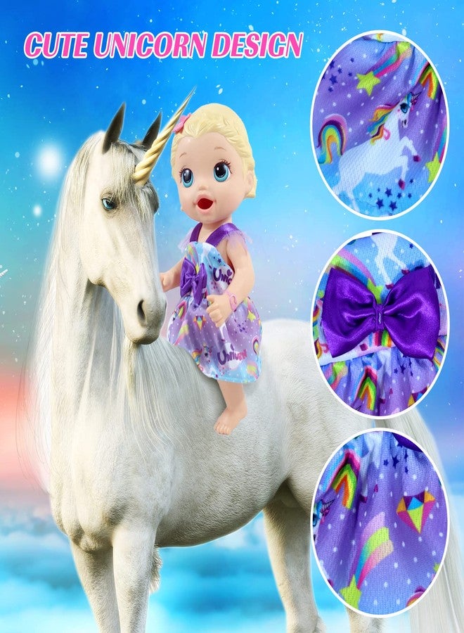 ARTST Alive Baby Clothes, 7 Sets Baby Doll Clothes Accessories Dress Swimsuit Outfit for 10-12 Inch Dolls Girls Birthday Xmas - Image 3